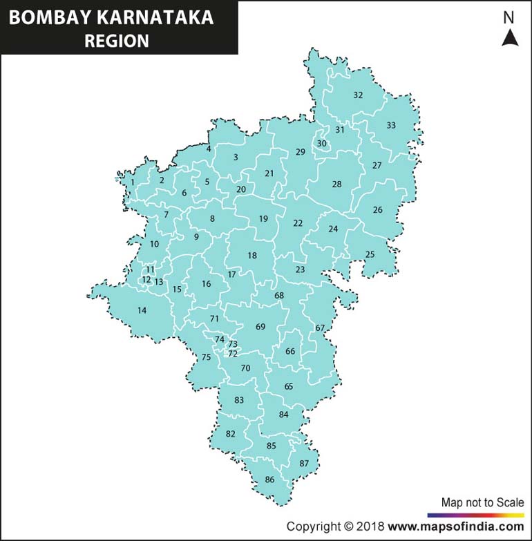 Bombay Karnataka Region Map